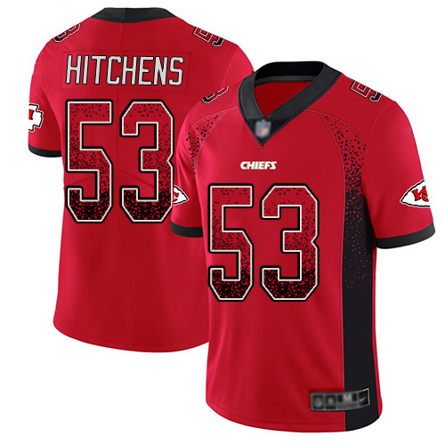 Men Kansas City Chiefs 53 Hitchens Anthony Limited Red Rush Drift Fashion Nike NFL Jersey